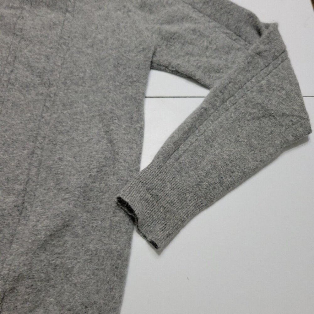 Jon Hatmaker Cardigan Mens Store Large Grey Lambswool Long Sleeve Sweater - Picture 8 of 12